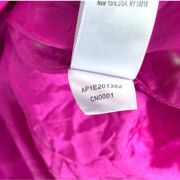 ADRIANNA PAPELL PINK LATTICE LACE TRIM A LINE SLEEVELESS MIDI COCKTAIL DRESS - Picture 15 of 15